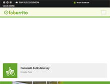 Tablet Screenshot of faburrito.com